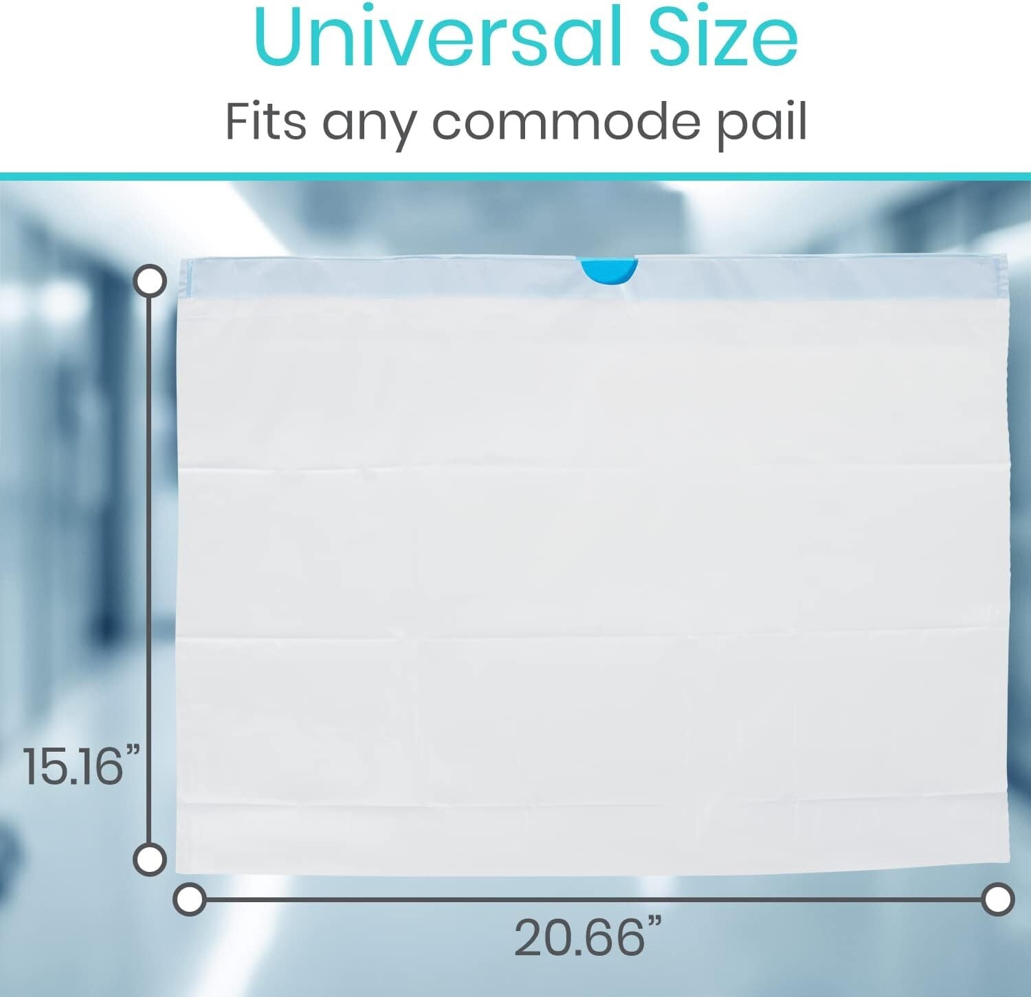 Super Absorbent Portable Toilet Commode Liners – Fits Standard/Bariatric Pails