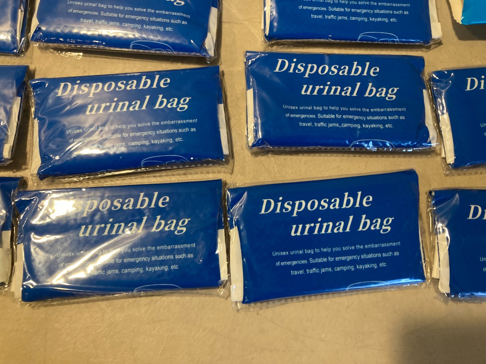 Disposable Urinal Bag Unisex 21 Pack Road trip Camping