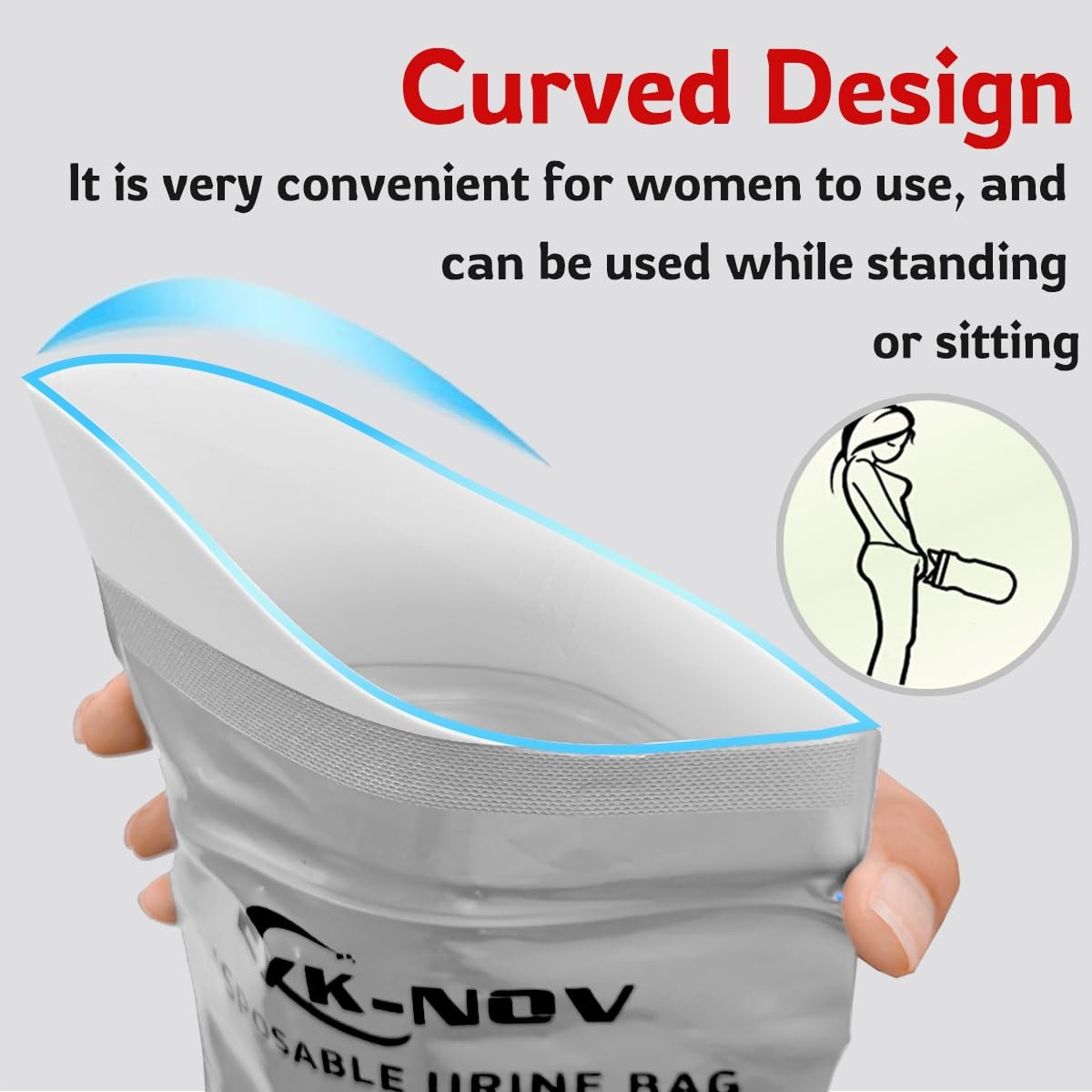 Disposable Urine Bags for On The Go Women Emergency Toilet for Car, Mobile Mini…