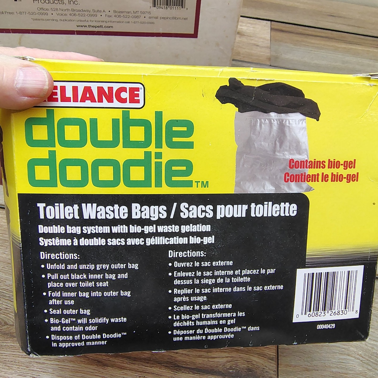 PETT Portable Dry Toilet Complete System Plus New Box Double Doodie Bags