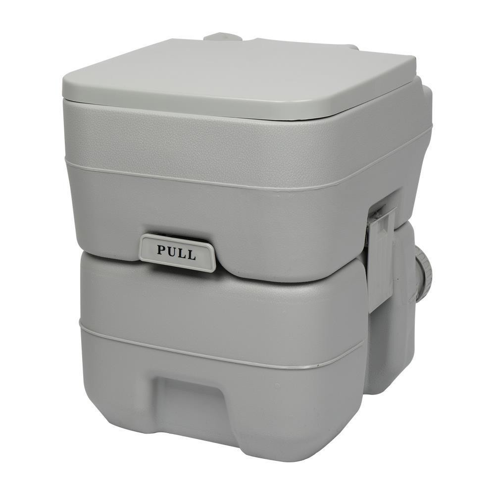Portable Toilet Flush Travel Camping Commode Potty Outdoor/Indoor 5 Gallon 20 L