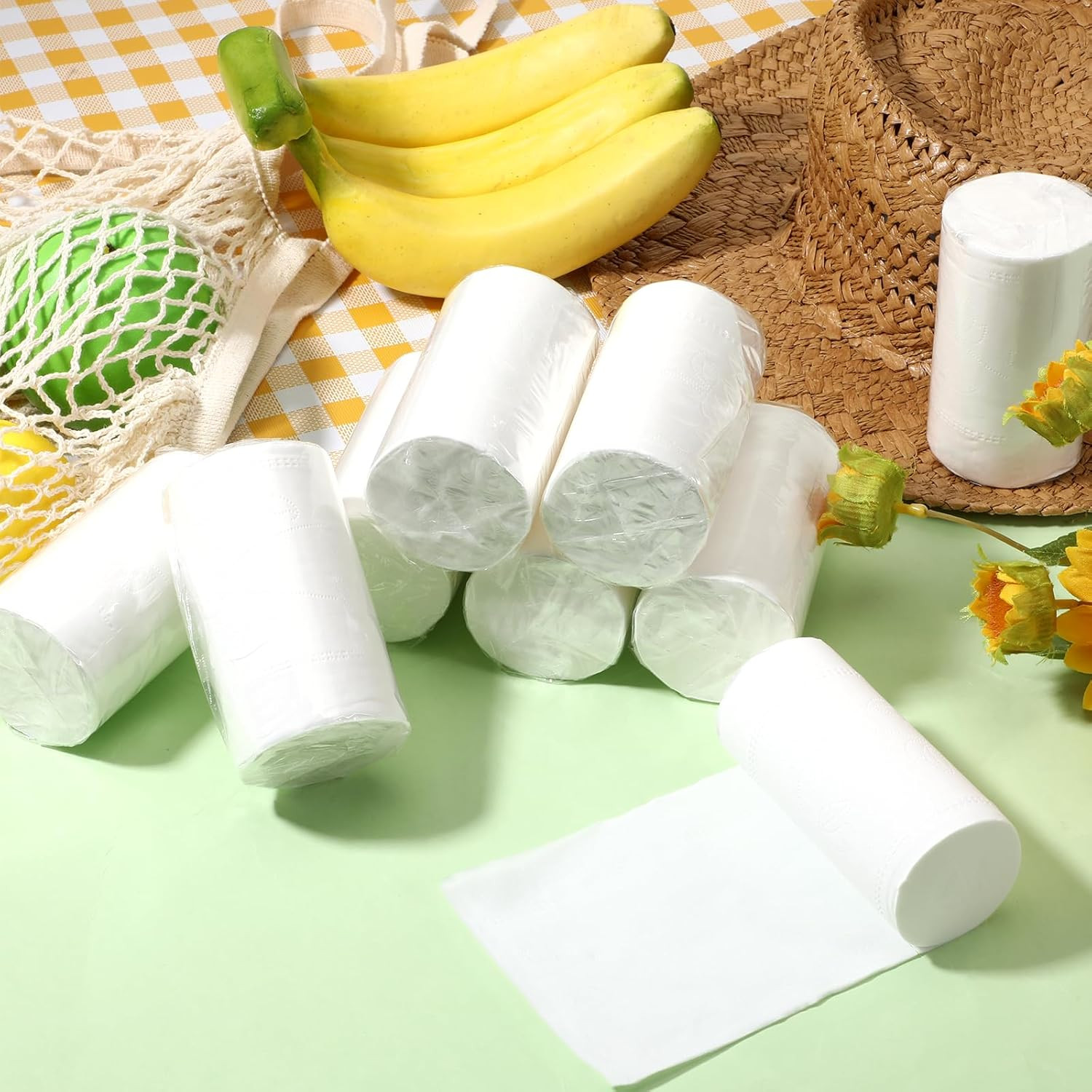 15 PCS Travel Size Toilet Paper, Portable Pack Travel Toilet Papers, Individuall