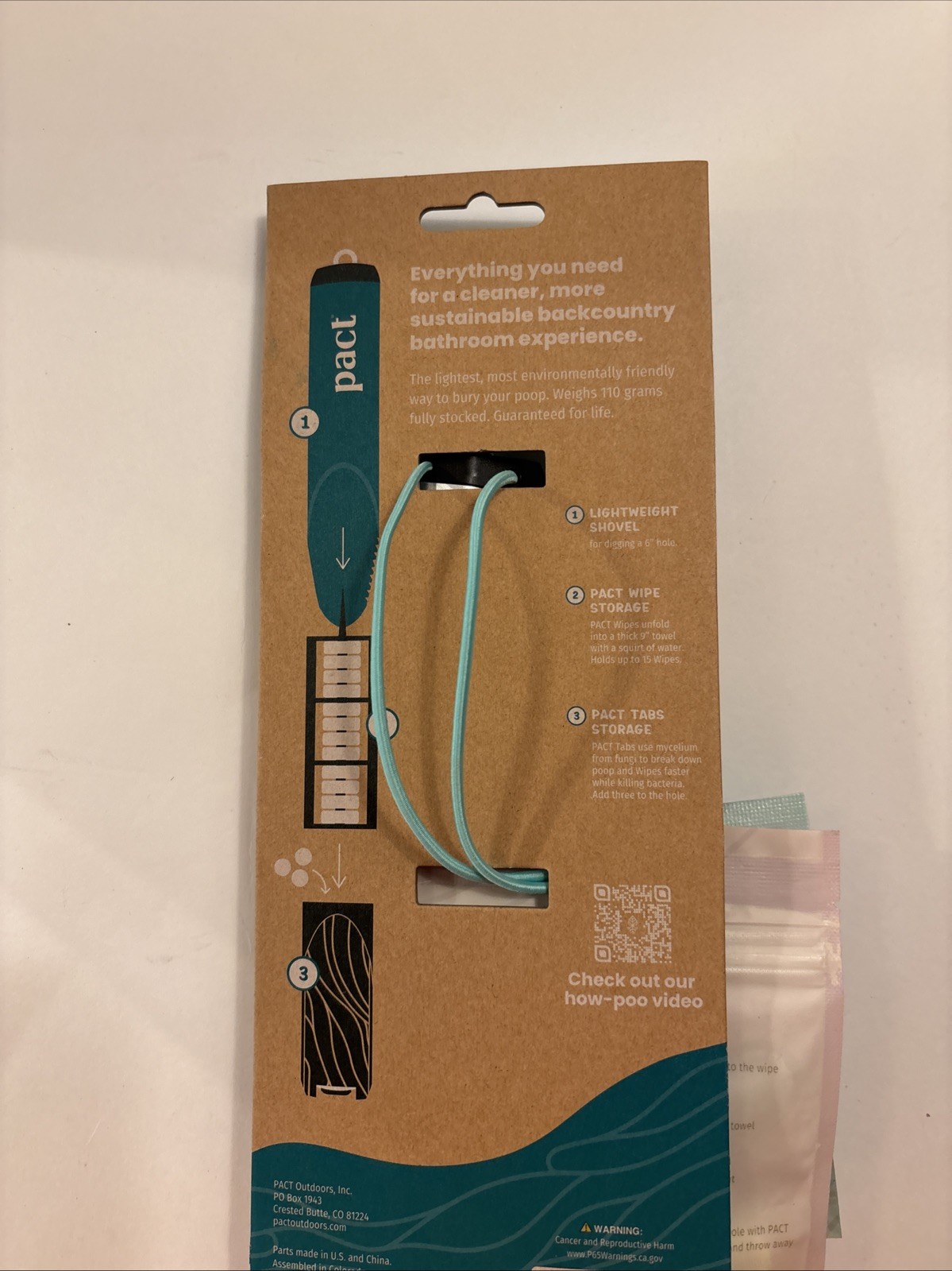 PACT Lite Outdoor Adventures 3pc Sustainable All-In-One Bathroom Kit