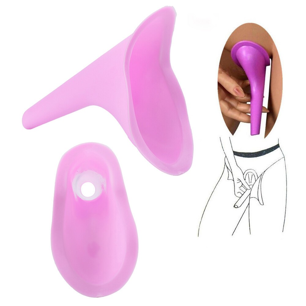 Women’s Pee Funnel – Soft Silicone Urinal for Indoor and Outdoor Use Emergency