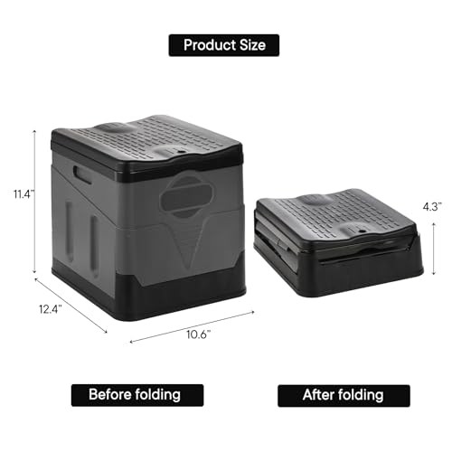 Portable Camping Toilet, Foldable Toilet for Adults, Porta Potty with Thick