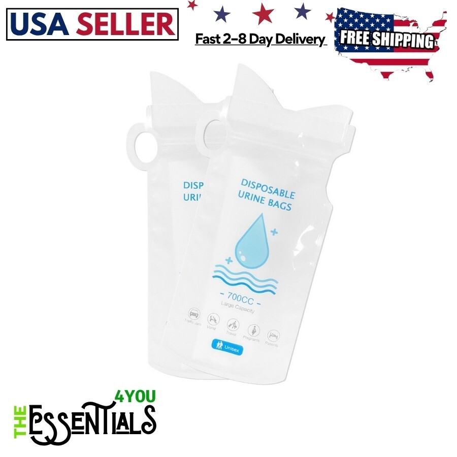 12-Pack 700ML Urinal Perfect Disposable Emergency Vomit Pee Bags Car Travel