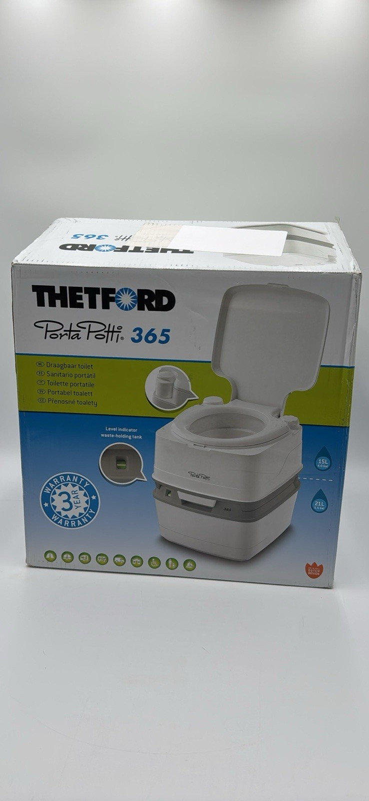 THETFORD 92820 PORTA POTTI 365 Portable Camping Toilet RV Camper Trailer Van