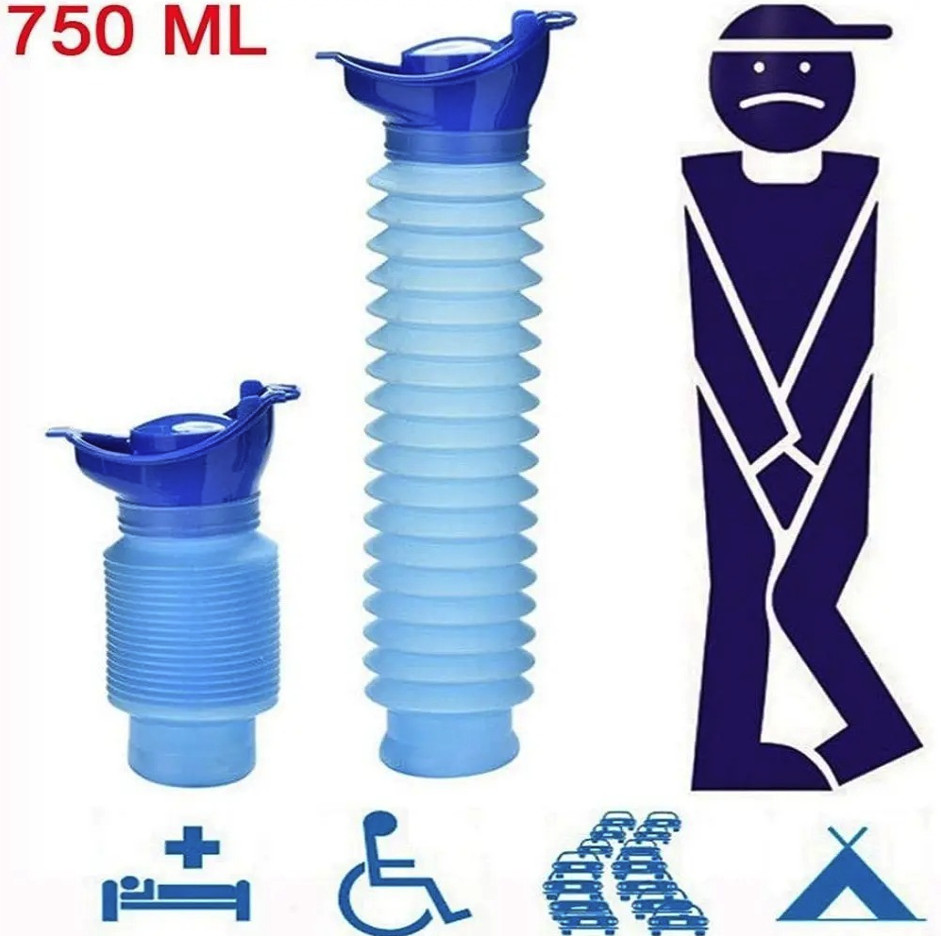 1set Portable Car Urinal Bottle Travel Camping Emergency Toilet – NEW