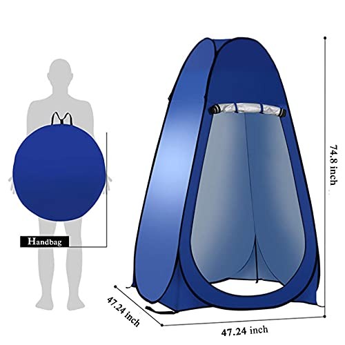 Portable pop-up Privacy Tent is Suitable for Outdoor Shower, Dressing Blue