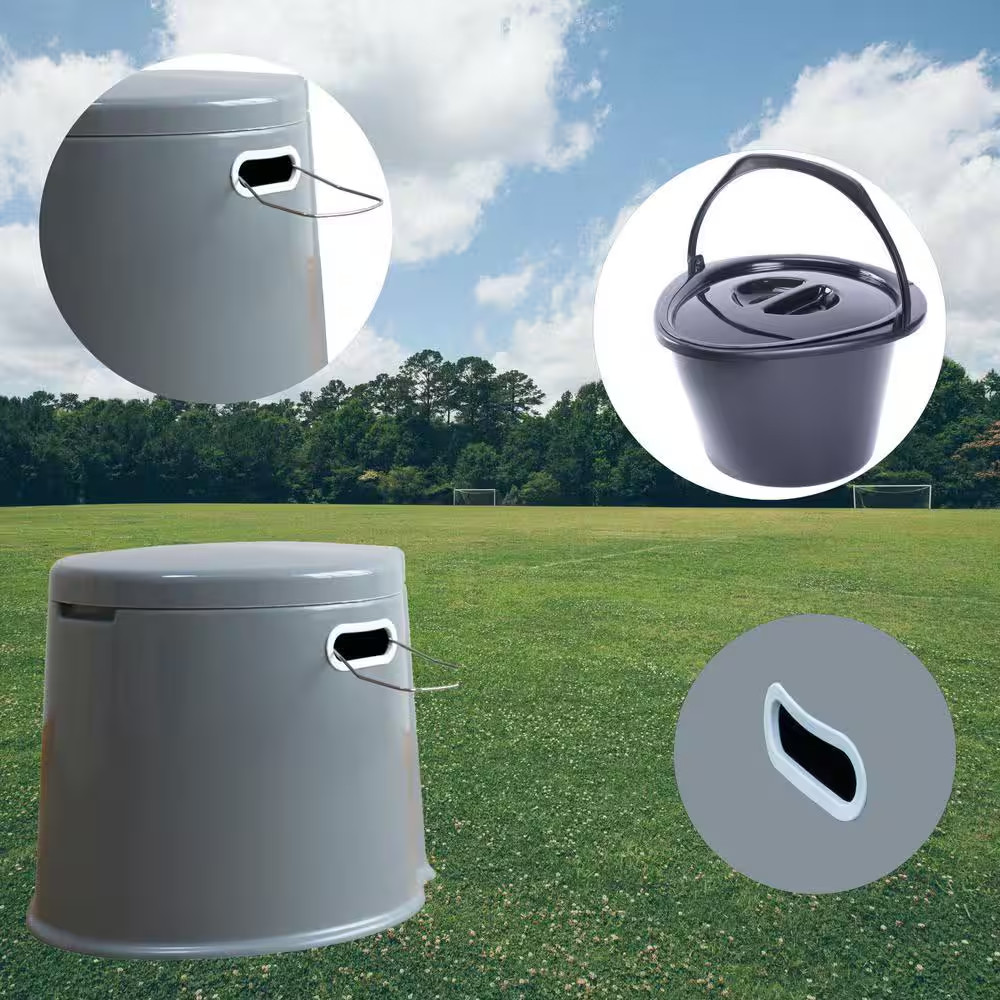 Portable Travel Toilet for Camping and Hiking with Travel Bag Non-Electric Water