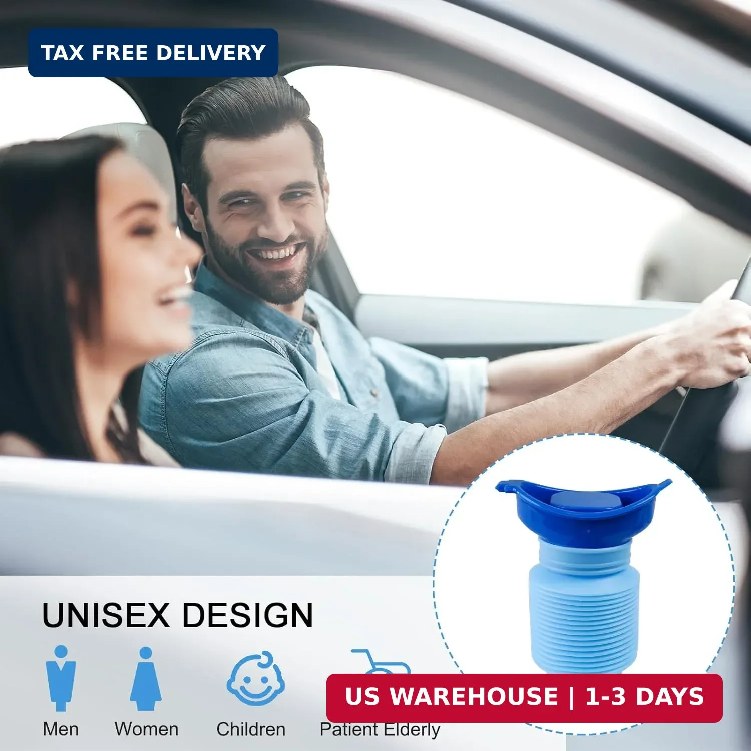 Pee Bottles for Men, Portable Urinal for Men, Collapsible Urine Bottle 750ML, Ca