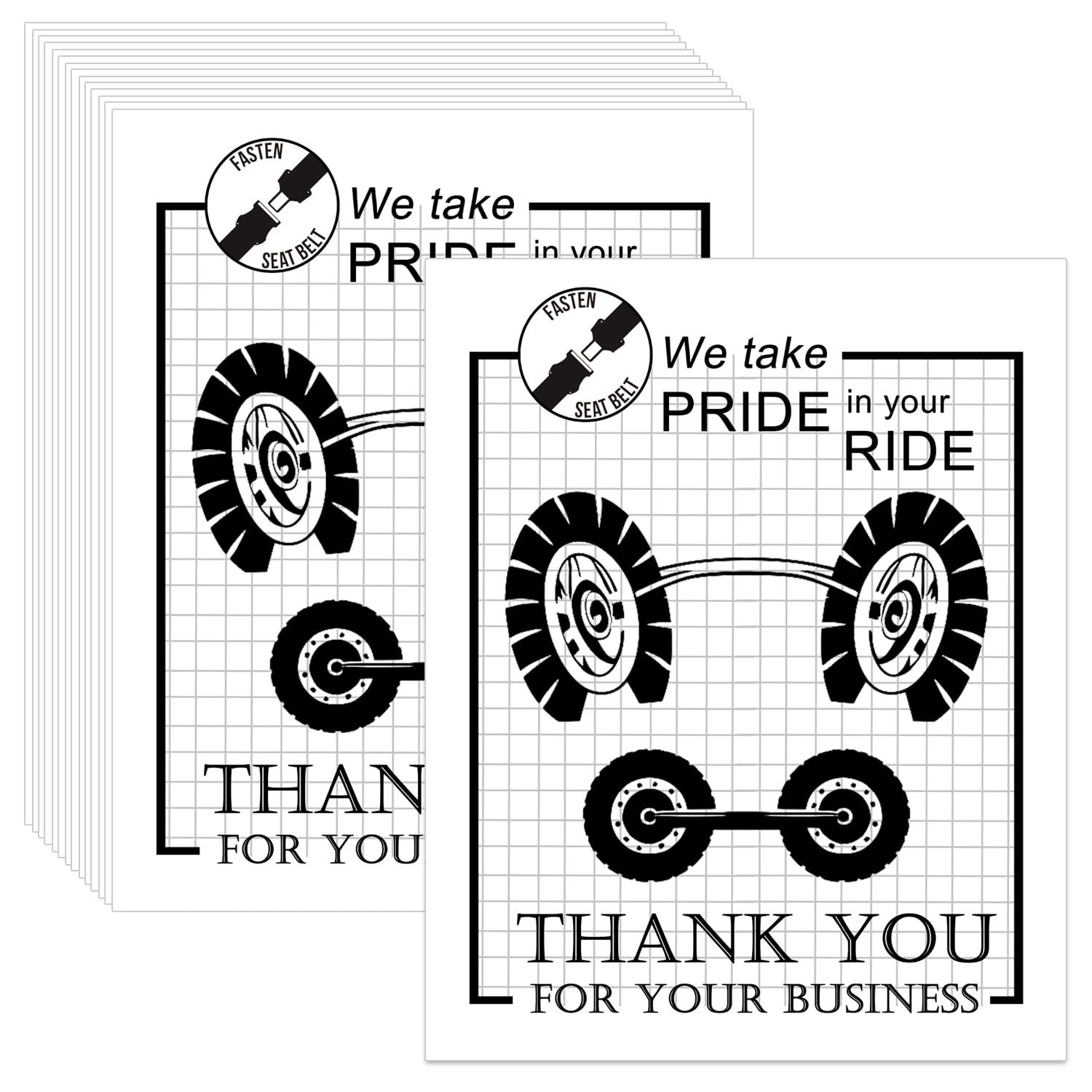 100-Pack Disposable White Paper Car Floor Mats 19×15 Inch, Universal Fit Auto…