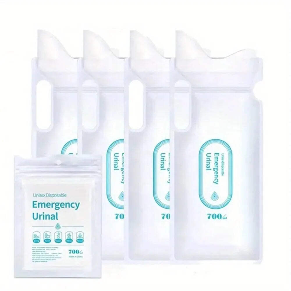 4PCS/ Set Emergency Urine Bag Portable Car Toilet Girl Child Disposable Urine Ba