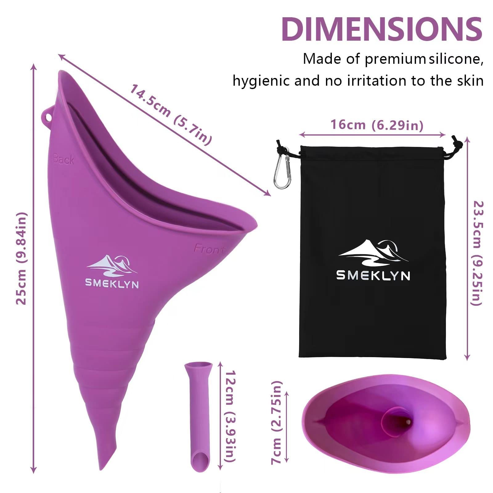 Female Urination Device Women Pee Funnel Reusable Silicone Urine Cup Female U…