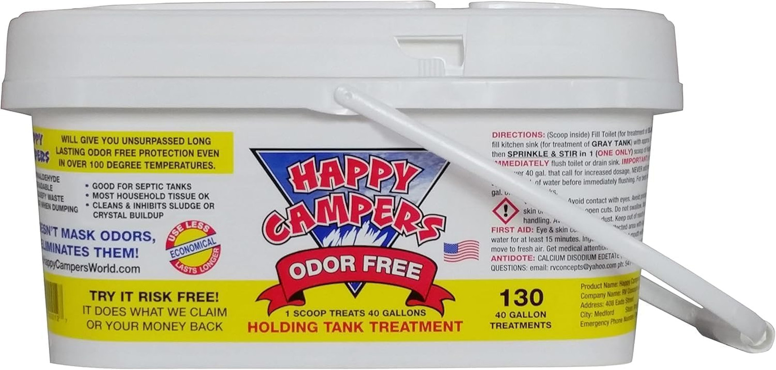 RV Toilet Treatment – Powerful Odor Control, Long-Lasting RV Tank Treatment – Pr