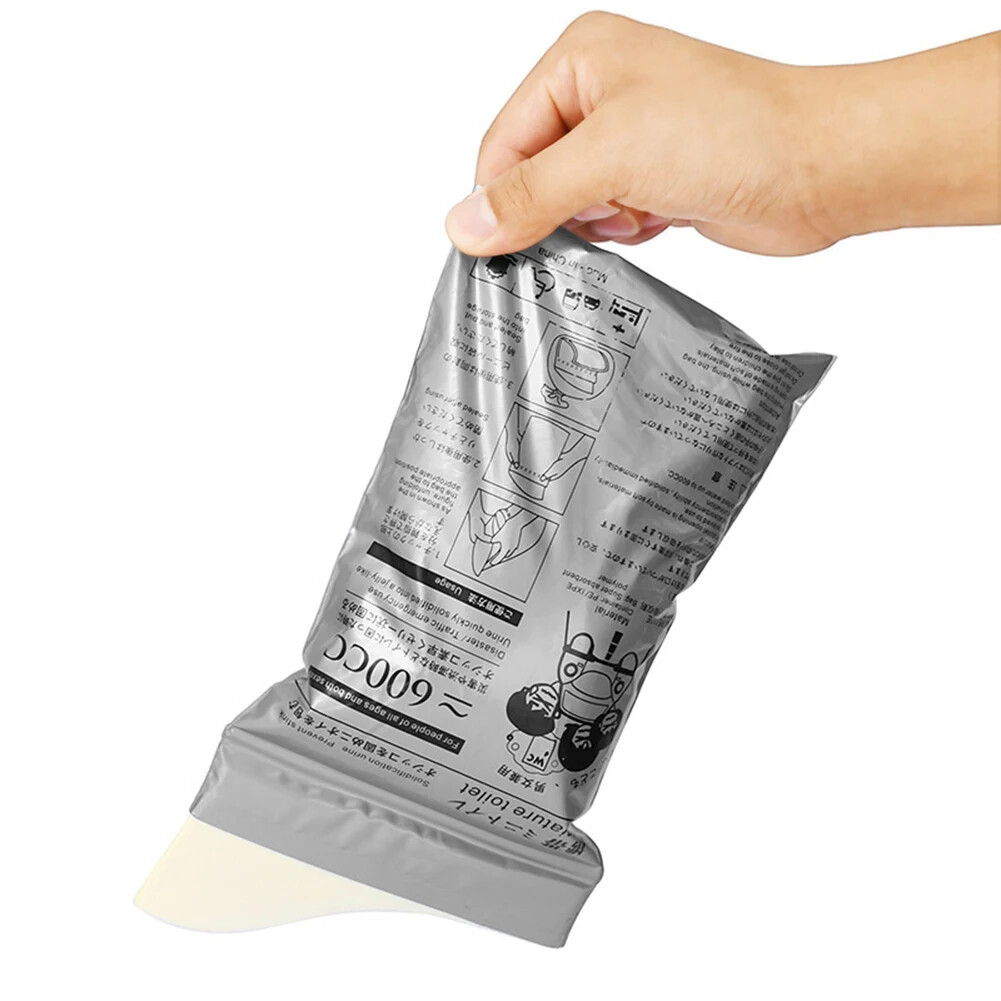 100-8PC Outdoor Emergency Urine Bags 600ml Disposable Mobile Toilet Portable Bag