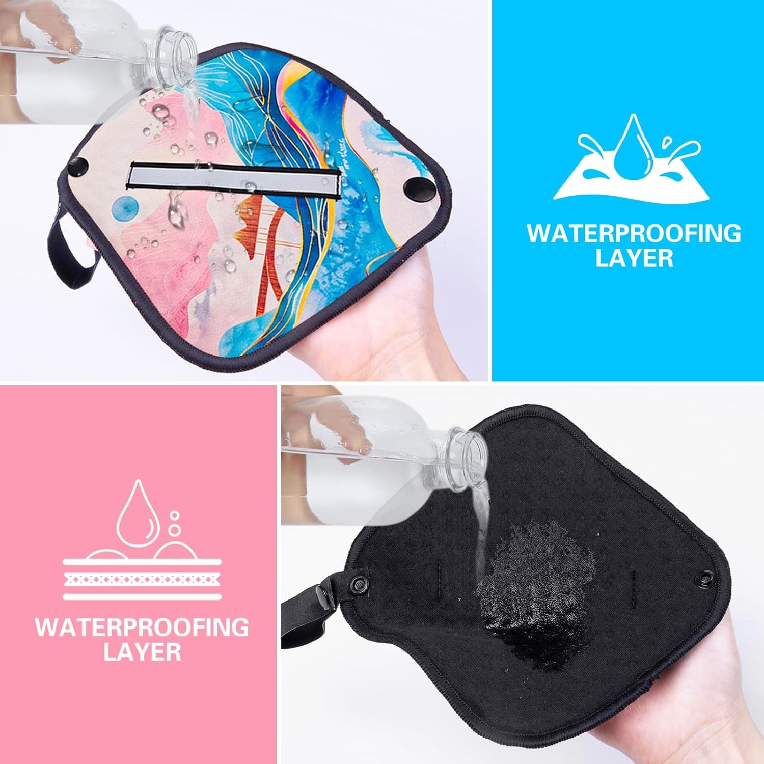 2 Pcs Pee Cloth, Pee Cloth for Women Hiking, Soft & Absorbent Pee Rag, Reusable