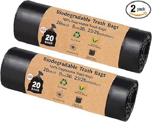 Compostable Camping Toilet Bags – 40 Count, 8 Gallon, 30 Liter, Portable Toil…