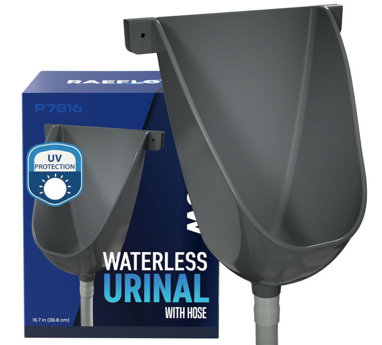 Waterless Outside Toilet Urinal With Hose Urine Diverter Urinal For Men Bathroom