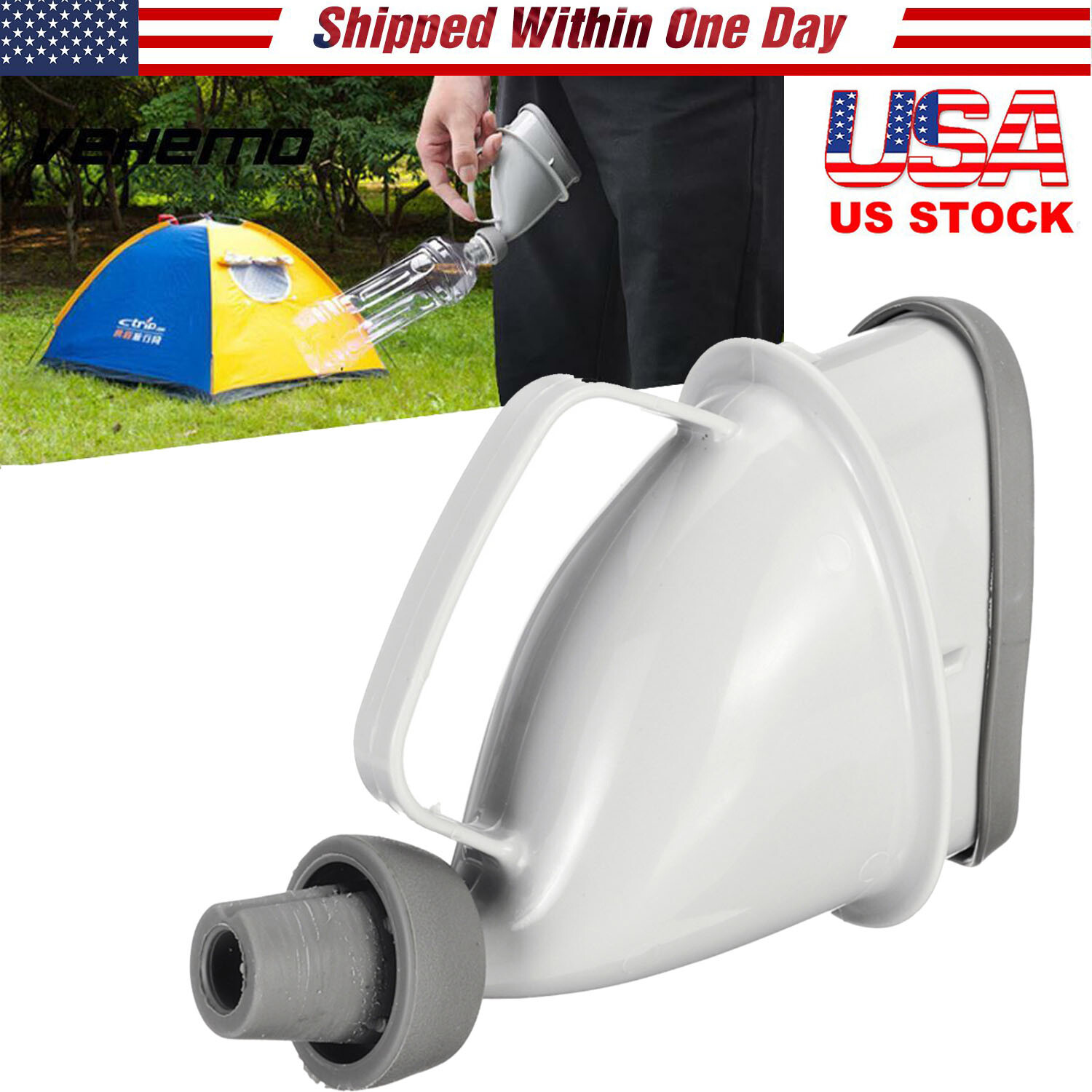Portable Potty Pee Funnel Men Women Emergency Urinal Device Outdoor Toilet US