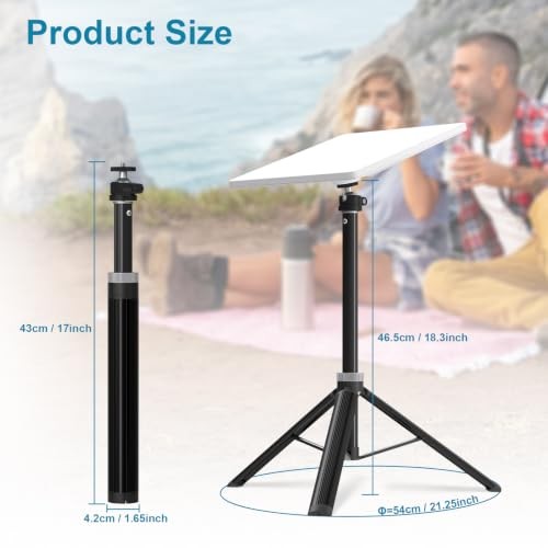 Starlink Mini with Adapter – Portable Aluminum Alloy Tripod Stand – Tripod Mount
