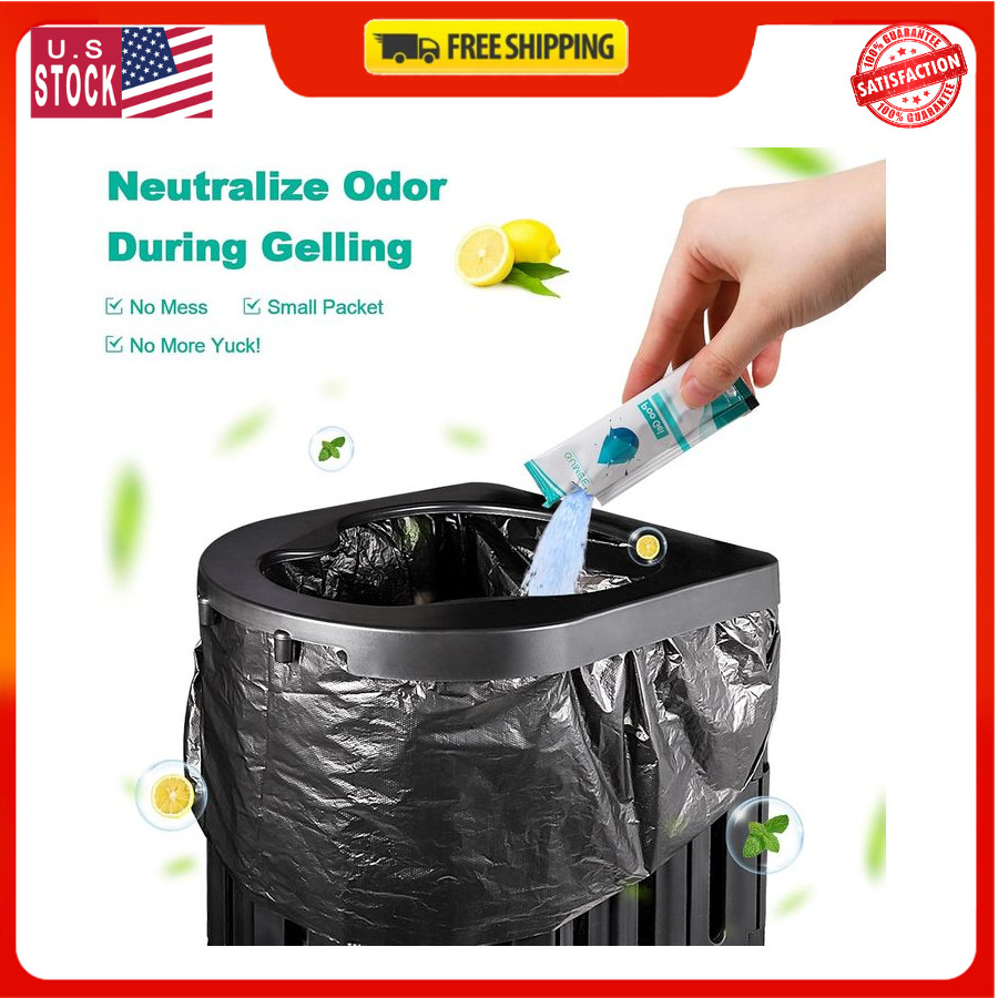 30 PACK Poo Gel for Portable Toilet, Camping Toilet Powder for Potty Bags, Eco