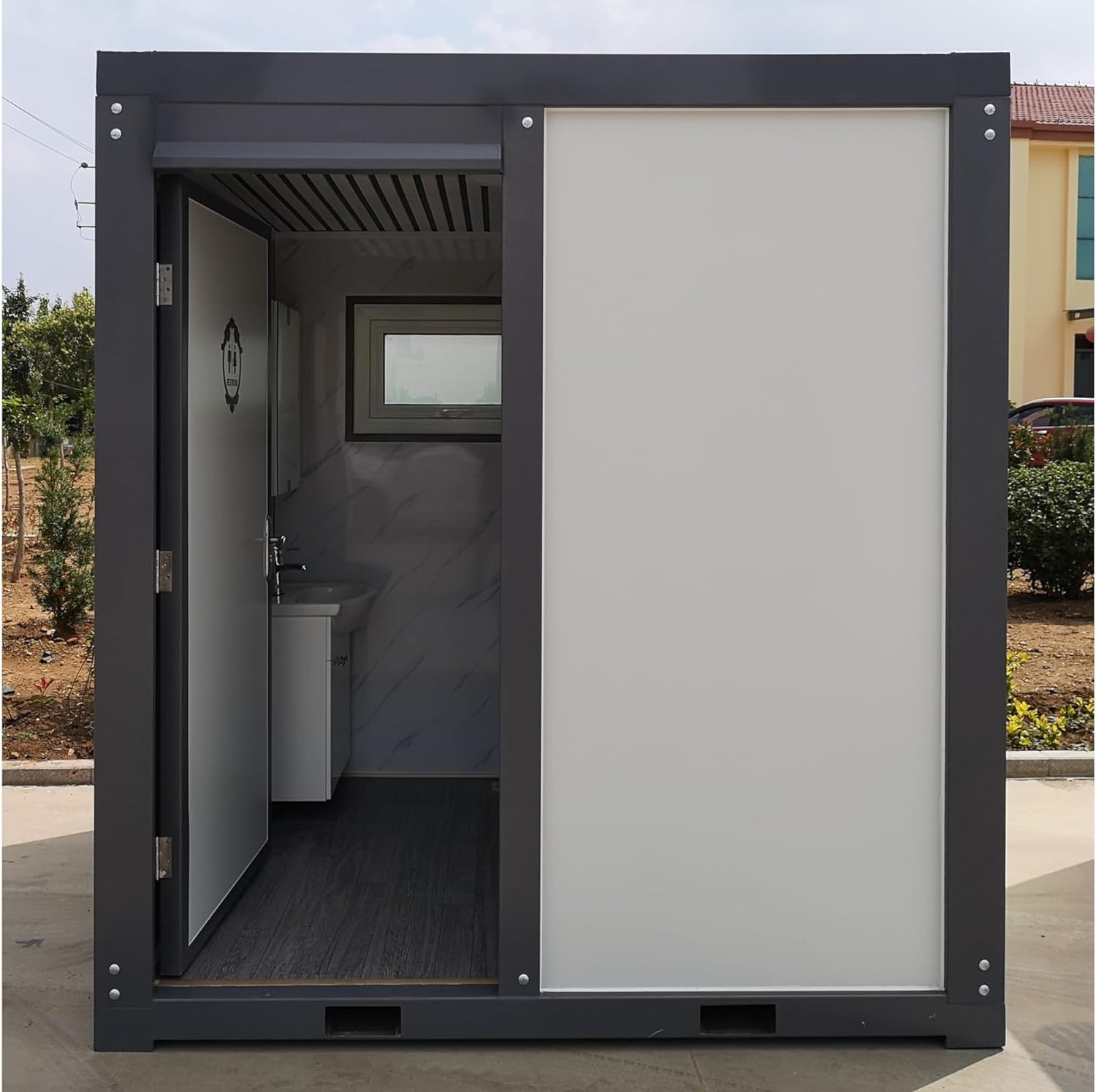 Outdoor Portable Restroom Shower Mobile Toilet Concerts Conventions Construction