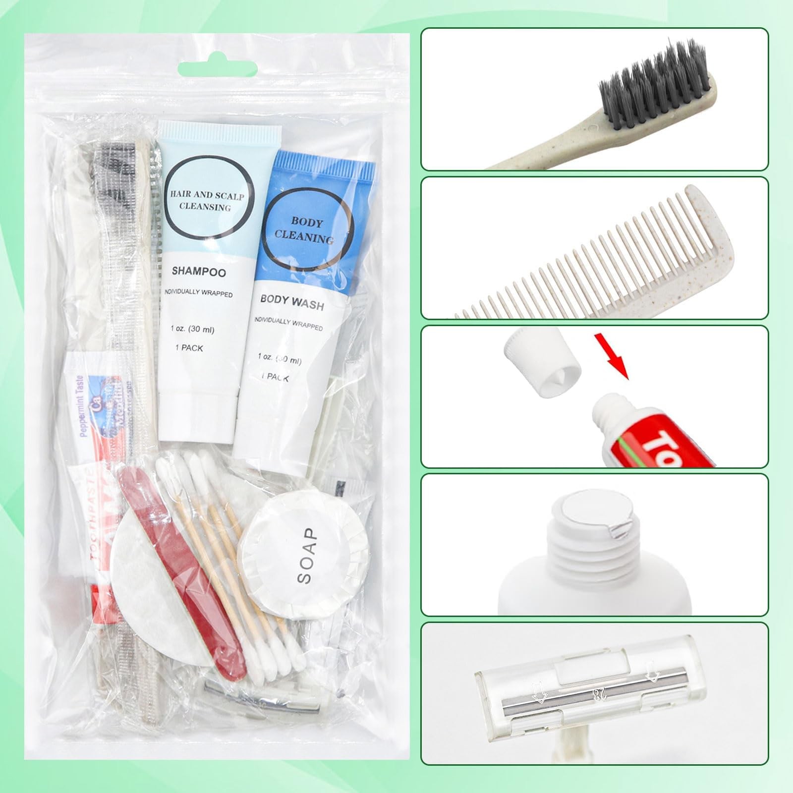 Toiletry Kits Homeless Personal Hygiene Care Package Kits Supplies In Bulk, D…