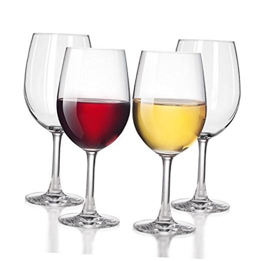 Outdoor Plastic Wine Glasses With Stem (20oz) | Unbreakable 20 oz Stemmed
