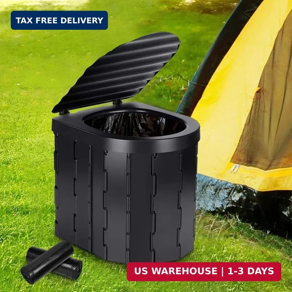 Flintronic Camping Toilet Bags, 120 PCS (6 Roll) Portable Toilet Bags, Thickened