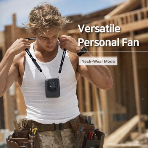 Clip Fan Plus Wearable Personal Cooling Fan | BLDC Motor, Quiet Operation,
