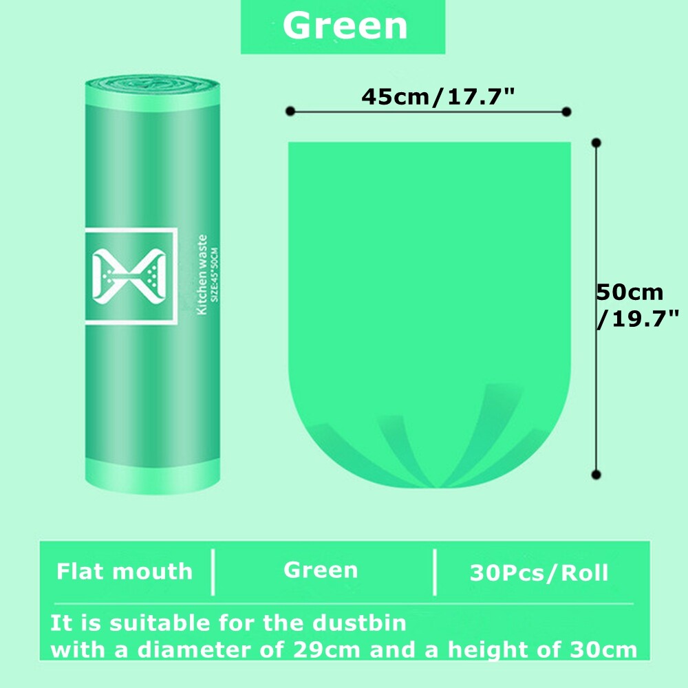 30Pcs Portable Composting Biodegradable Bags Camping Festival Toilet Home Clean