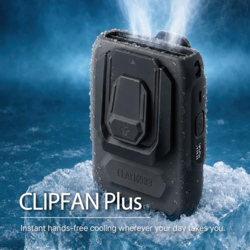 Clip Fan Plus Wearable Personal Cooling Fan | BLDC Motor, Quiet Operation,