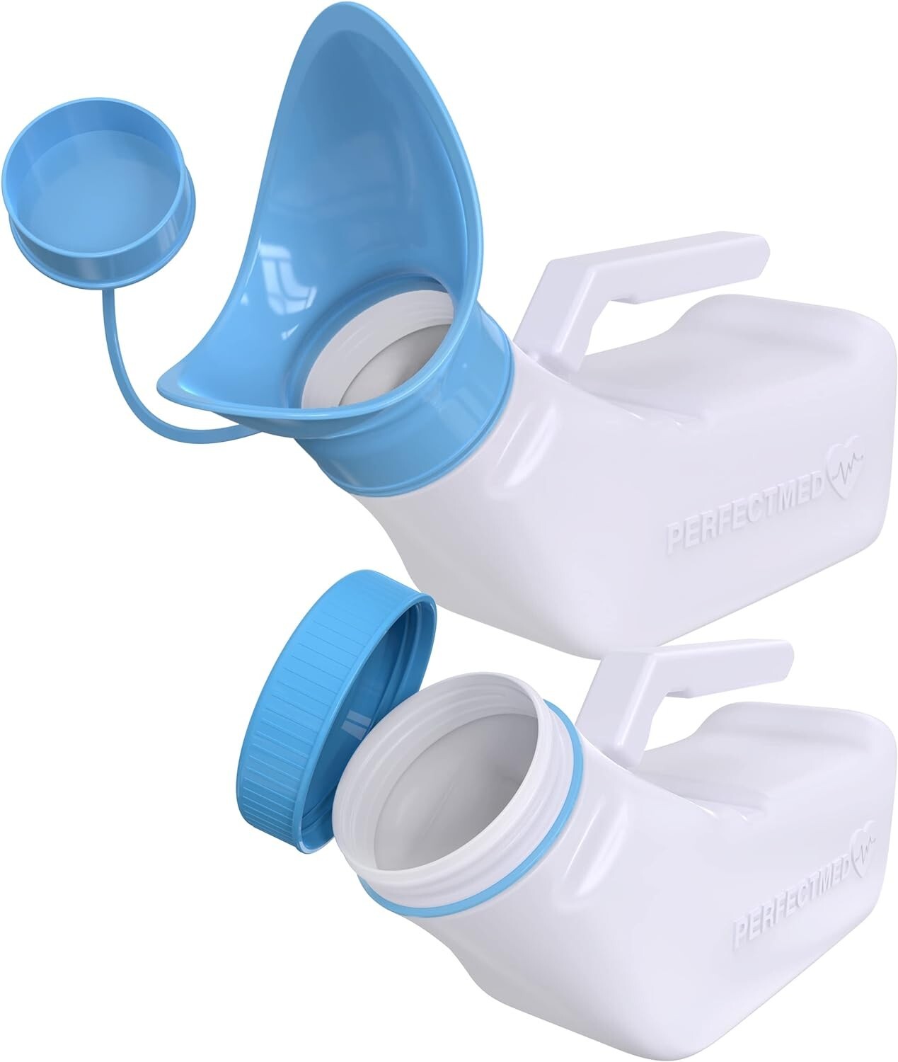 Sturdy Spill Proof Female Urination Device – 2 Pack Portable Urinals 32 oz