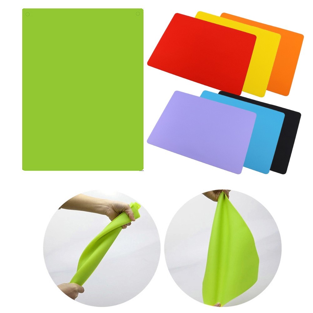 Reusable Waterproof Silicone Table Placemat for Camping Kitchen 40x30cm