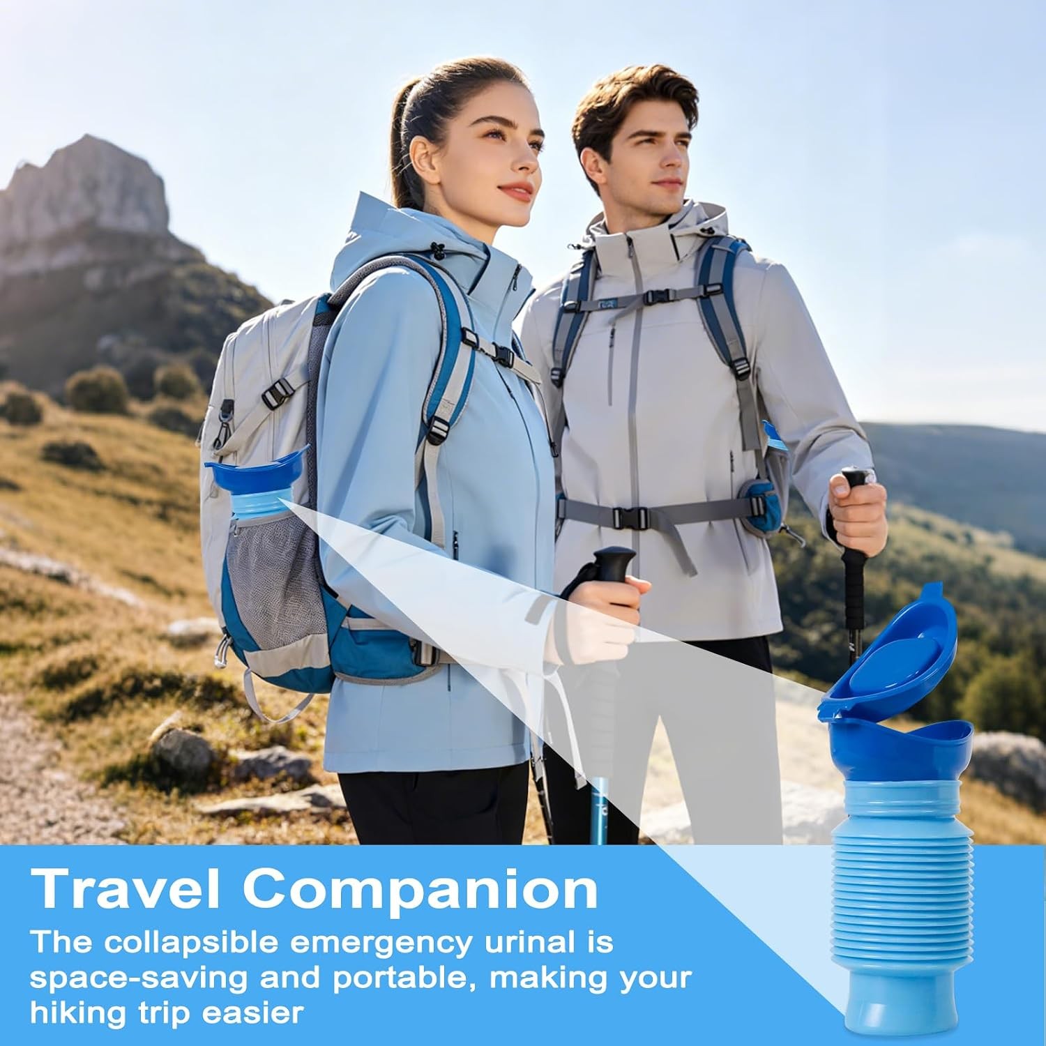Male Female Portable Urinal Travel Camping Car Toilet Pee Bottle Emergency Kit