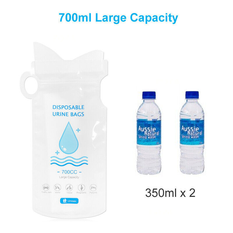 BULK Disposable Urine Vomit Portable Car Emergency Unisex Pee Bag Urinal Toilet