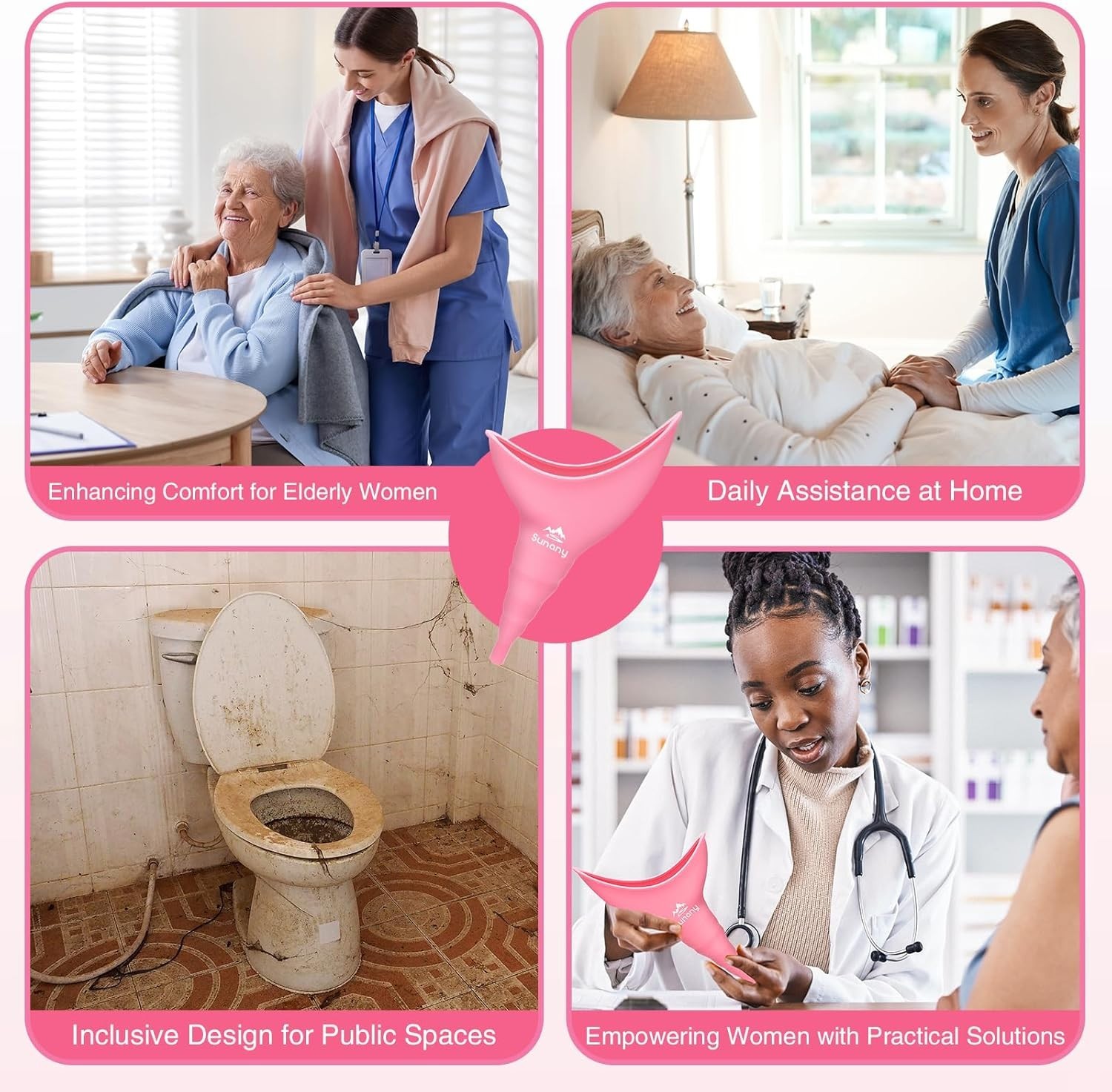 Versatile Reusable Urination Device – Women’s Silicone Funnel for Travel & More