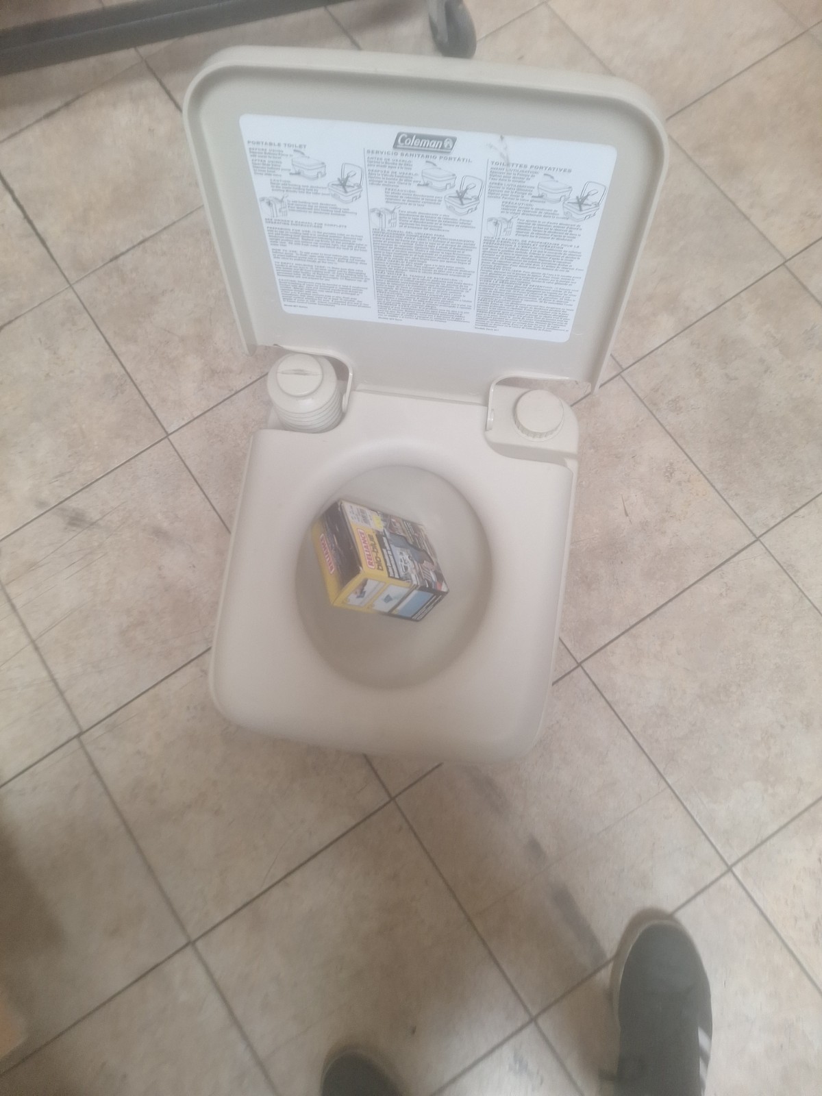 Coleman Portable Flush Toilet 3.2 Gallon Camping Gear 827-802T