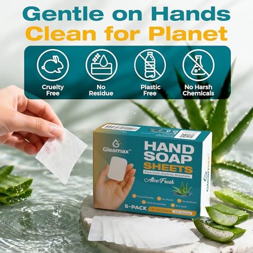 Hand Soap Sheets, Soap Sheets for Travel – Portable, Pocket Size, Eco