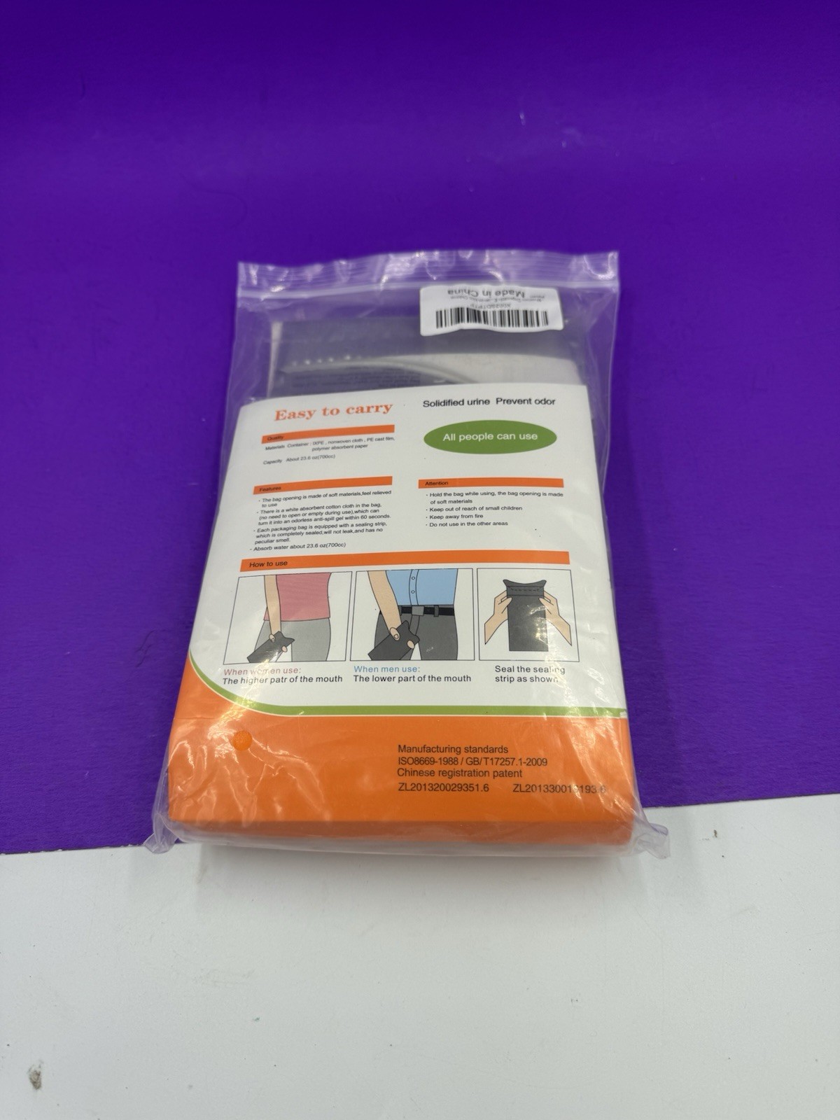 Emergency Mini Toilet Camping Portable Disaster Prepping Supplies 4pcs New L2