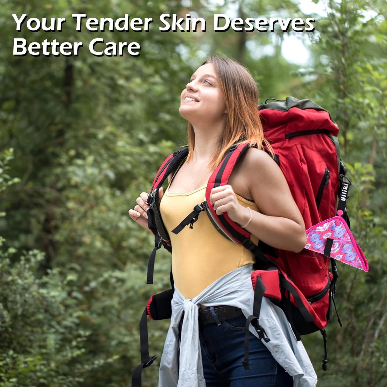 Pink Reusable Pee Cloth for Women – The Ultimate Hiking & Camping Essential