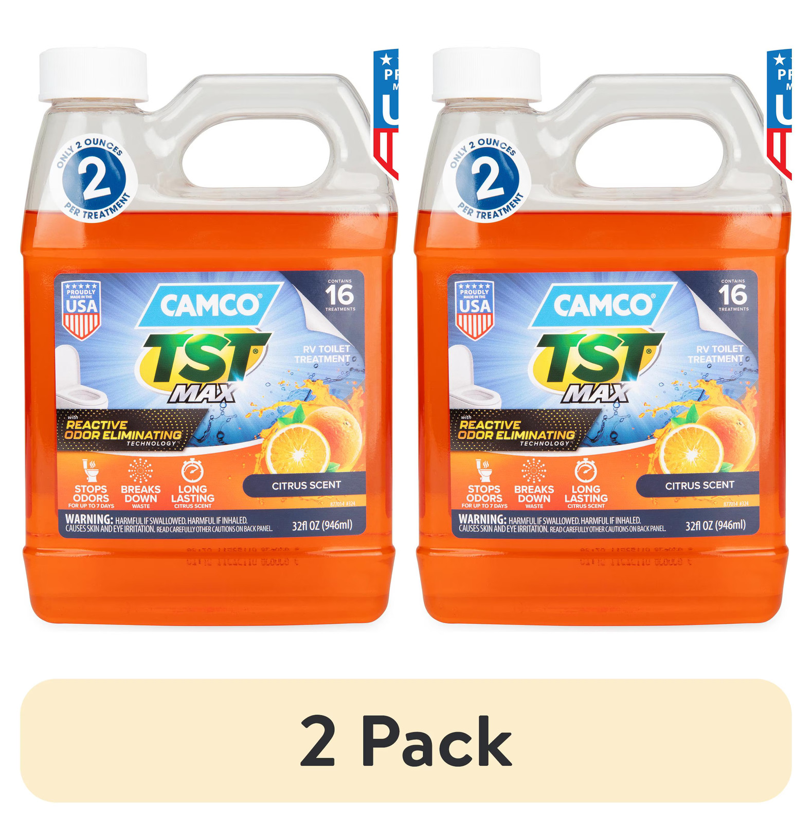 RV Toilet Treatment Orange TST MAX 32oz Camco