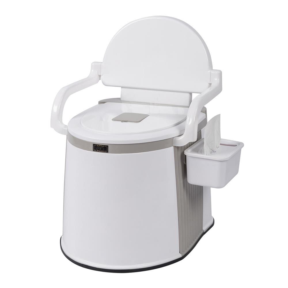 5 Gallon Camping Portable Toilet Travel Outdoor/Indoor Commode Potty +Tissue Box