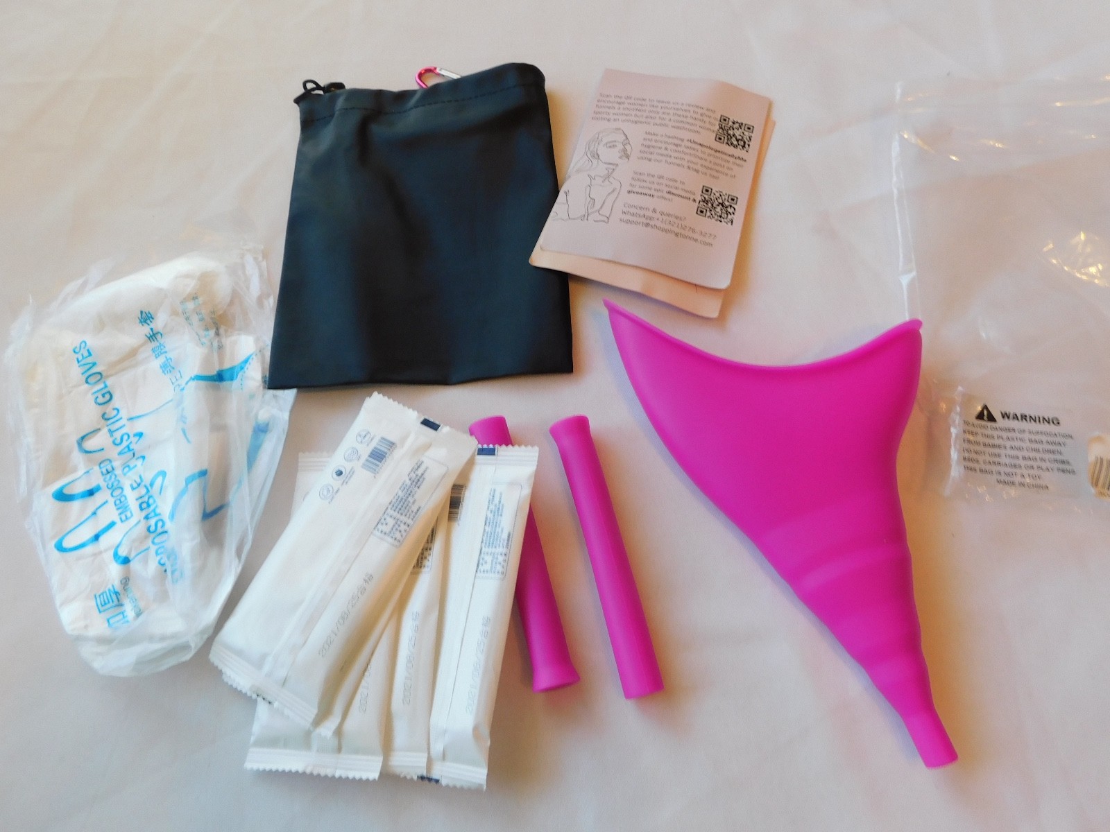 Miccion Urina Women Silicone Pee Funnel Portable Urination Device Pink NEW