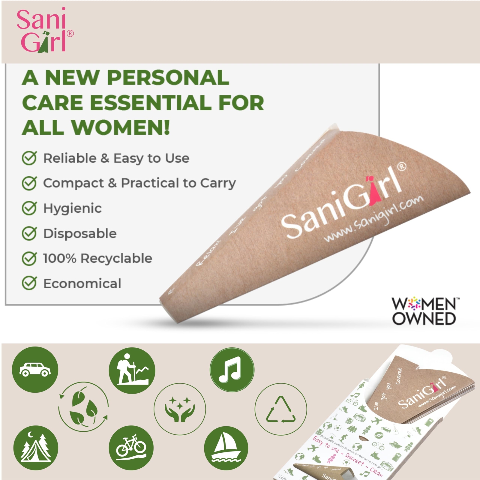 Female Urinal | Disposable Pee Funnel for Women | Ladies Pee Funnel | Camping…