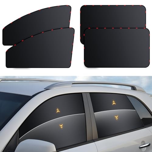 Car Window Shades – 4 Pack Car Window Covers Premium UV Blackout 4pcs