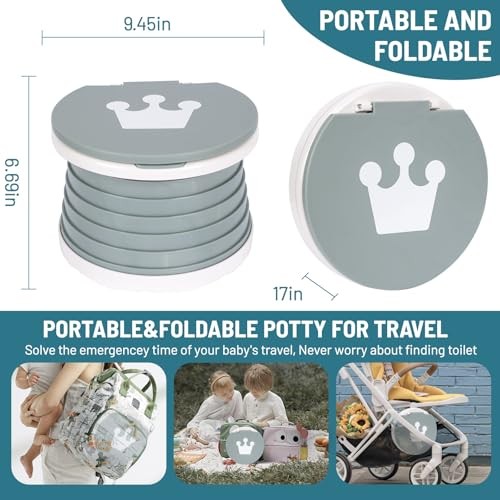 portable, foldable potty seat for toddler, Training Toilet Seat Small Gray