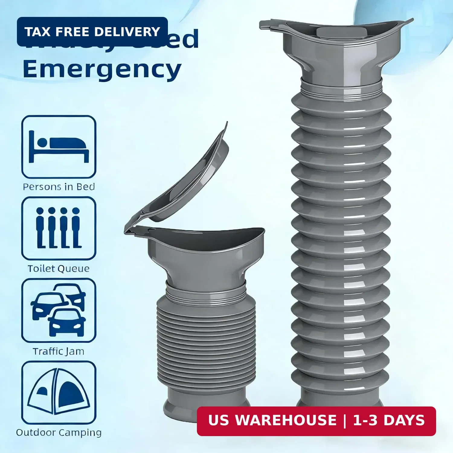 Pee Bottles for Men, Adjustable Emergency Urinal, Car Pee Bottle for Men and Wom