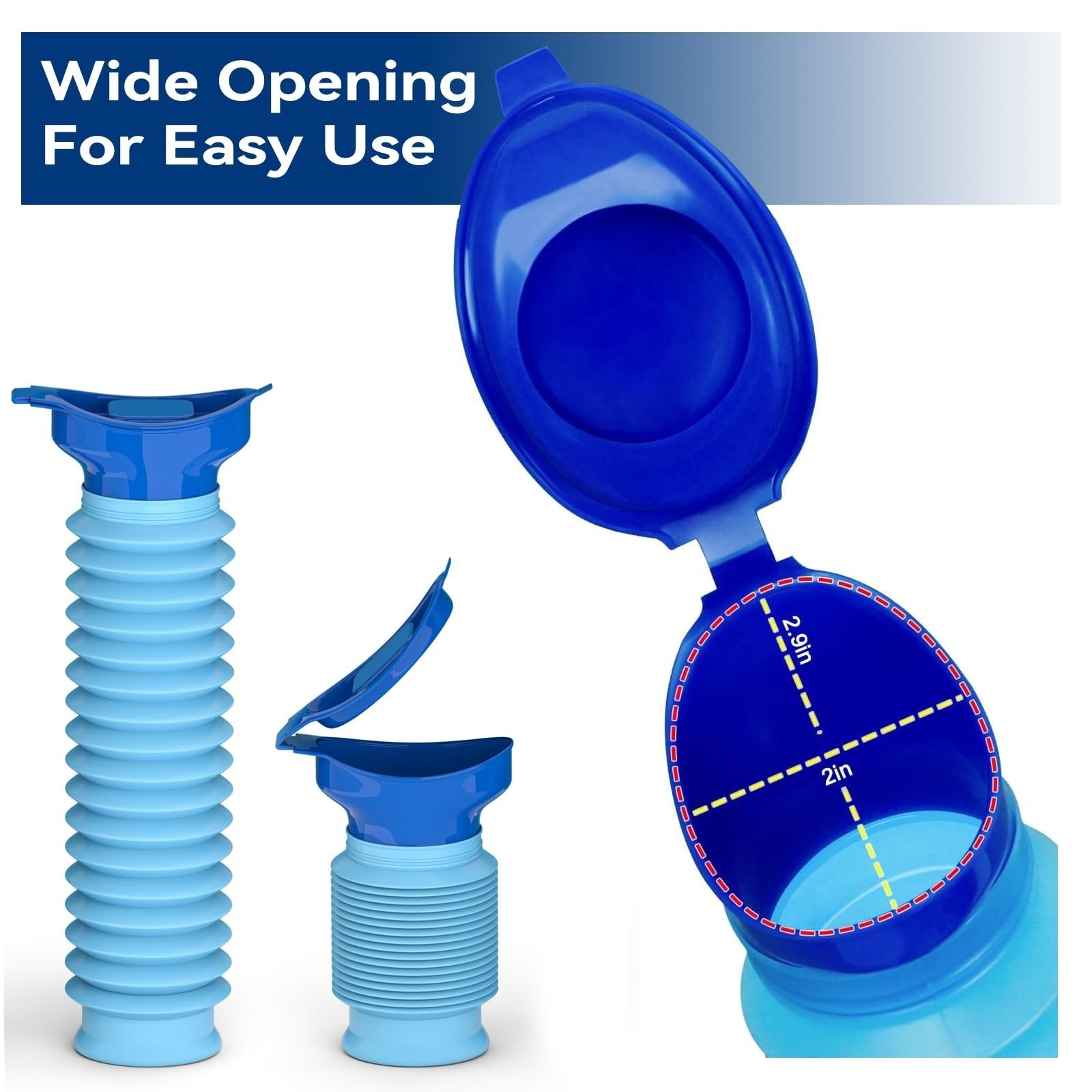 Portable Urinal for Men and Women, 750ml Emergency Pee Bottle